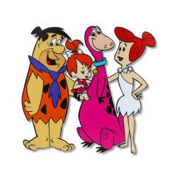 Ξύλινη εκτυπωμένη φιγούρα οικογένεια flintstones Ξύλινη εκτυπωμένη φιγούρα οικογένεια flintstones