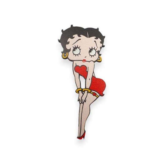 Ξύλινη εκτυπωμένη φιγούρα Betty Boop