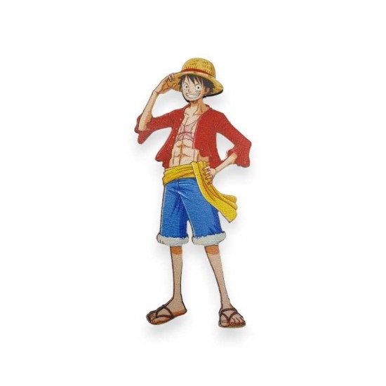 Ξύλινη εκτυπωμένη φιγούρα Monkey D. Luffy