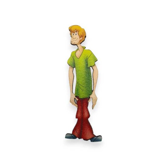 Ξύλινη εκτυπωμένη φιγούρα Shaggy Rogers