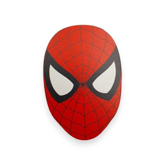 Ξύλινη εκτυπωμένη φιγούρα κεφάλι Spiderman
