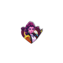 Ξύλινη εκτυπωμένη φιγούρα  καρδιά Rumi