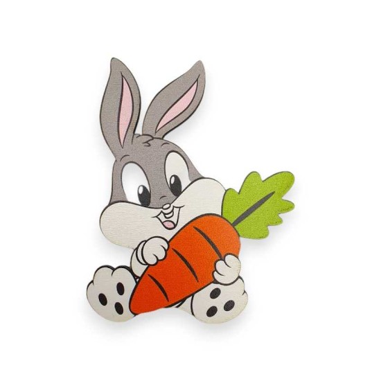 Ξύλινη εκτυπωμένη φιγούρα Baby Bugs Bunny 
