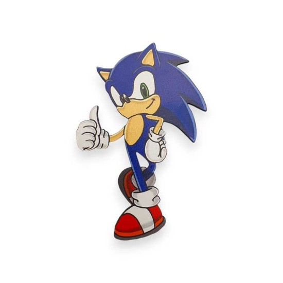 Ξύλινη εκτυπωμένη φιγούρα Sonic