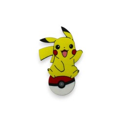 Ξύλινη εκτυπωμένη φιγούρα Πίκατσου Ξύλινη εκτυπωμένη φιγούρα Πίκατσου