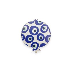 Ξύλινο εκτυπωμένο στοιχείο ρόδι με ματάκια