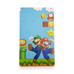 Ξύλινη εκτυπωμένη βάση για λαμπάδα Super Mario με Luigi Ξύλινη εκτυπωμένη βάση για λαμπάδα Super Mario με Luigi