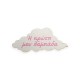 Ξύλινο εκτυπωμένο συννεφάκι ''Η πρώτη μου λαμπάδα''