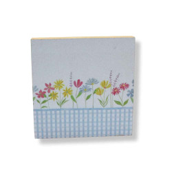 Αυτοστηριζόμενο Εκτυπωμένο mdf  Tετράγωνο - Αγριολούλουδα