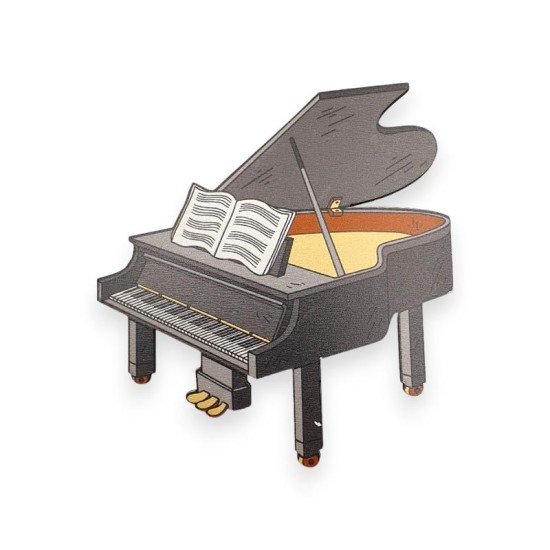 Ξύλινη εκτυπωμένη φιγούρα Πιάνο