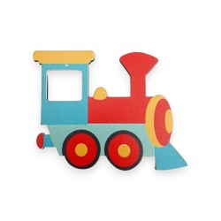 Ξύλινη εκτυπωμένη φιγούρα Τρένο Ξύλινη εκτυπωμένη φιγούρα Τρένο