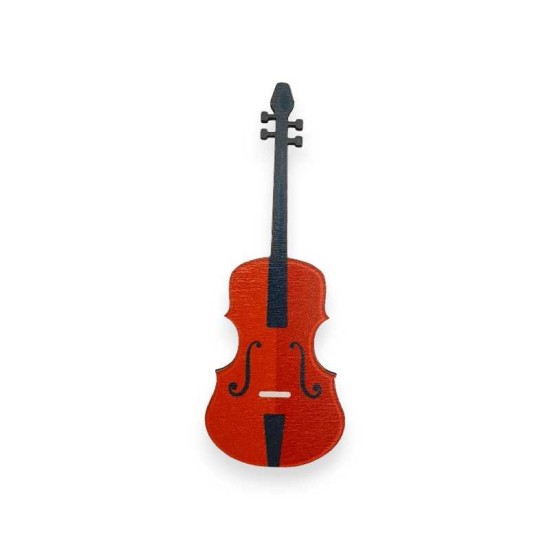 Ξύλινη εκτυπωμένη φιγούρα βιολί