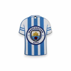 Ξύλινη εκτυπωμένη φιγούρα ποδοσφαιρική φανέλα Manchester City Ξύλινη εκτυπωμένη φιγούρα ποδοσφαιρική φανέλα Manchester City
