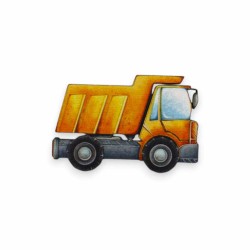 Ξύλινη εκτυπωμένη φιγούρα φορτηγό Ξύλινη εκτυπωμένη φιγούρα φορτηγό