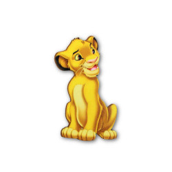 Ξύλινη εκτυπωμένη φιγούρα Σίμπα χαρούμενος Ξύλινη εκτυπωμένη φιγούρα Σίμπα χαρούμενος