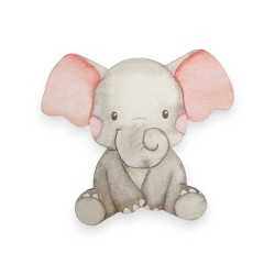 Ξύλινη εκτυπωμένη φιγούρα ελεφαντάκι  Ξύλινη εκτυπωμένη φιγούρα ελεφαντάκι