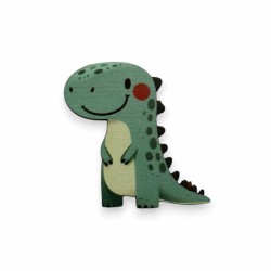 Ξύλινη εκτυπωμένη φιγούρα  Δεινοσαυράκι Ξύλινη εκτυπωμένη φιγούρα  Δεινοσαυράκι