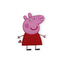 Ξύλινη εκτυπωμένη φιγούρα  πέππα γουρουνάκι Ξύλινη εκτυπωμένη φιγούρα  πέππα γουρουνάκι