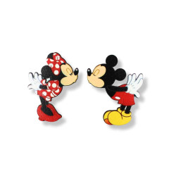 Σετ ξύλινα  εκτυπωμένα στοιχεία  μίκυ  μίνι