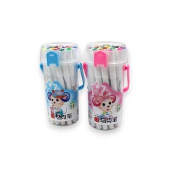 Μαρκαδόροι Ζωγραφικής με Διπλή Μύτη σε 24 Χρώματα