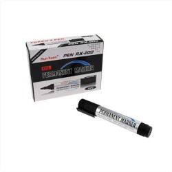 Ανεξίτηλος Μαύρος Μαρκαδόρος RX-200