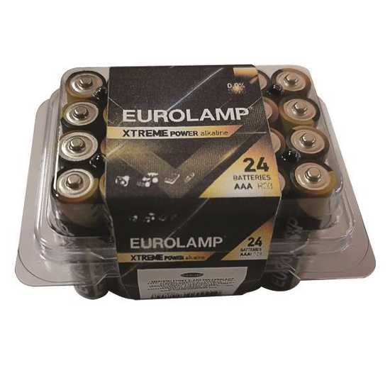 ΜΠΑΤΑΡΙΕΣ XTREME ΑΛΚΑΛΙΚΕΣ ΑAΑ 1.5 V LR03 EUROLAMP (24 ΤΜΧ)