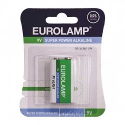 ΜΠΑΤΑΡΙΑ ΑΛΚΑΛΙΚΗ 9V 6LR61 EUROLAMP ΜΠΑΤΑΡΙΑ ΑΛΚΑΛΙΚΗ 9V 6LR61 EUROLAMP