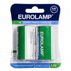 Μπαταρίες αλκαλικές D 1.5 V LR20 Eurolamp (2 ΤΜΧ) Μπαταρίες αλκαλικές D 1.5 V LR20 Eurolamp (2 ΤΜΧ)