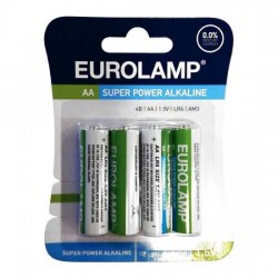 Μπαταρίες αλκαλικές ΑΑ 1.5 V LR6 EUROLAMP (4 ΤΜΧ) Μπαταρίες αλκαλικές ΑΑ 1.5 V LR6 EUROLAMP (4 ΤΜΧ)