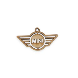 Ξύλινο στοιχείο για μπρελόκ Mini cooper Ξύλινο στοιχείο για μπρελόκ Mini cooper