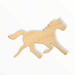 Ξύλινο στοιχείο άλογο περίγραμμα
