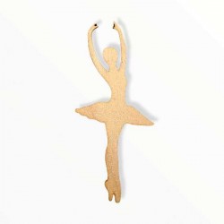 Ξύλινη φιγούρα μπαλαρίνα περίγραμμα Ξύλινη φιγούρα μπαλαρίνα περίγραμμα