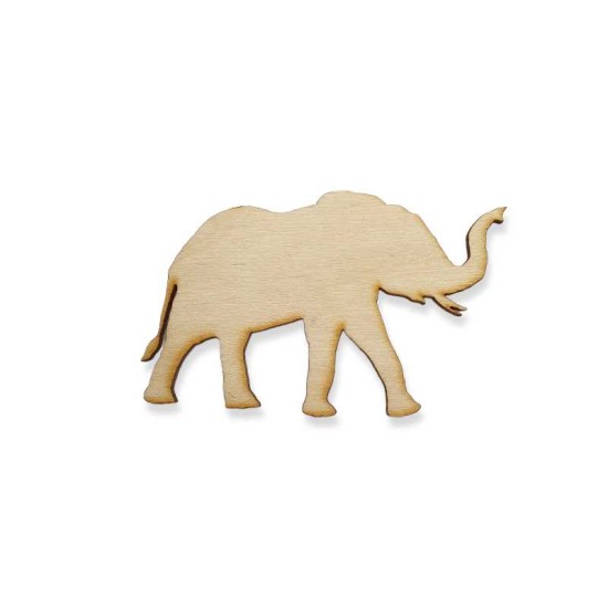 Ξύλινη φιγούρα ελέφαντας περίγραμμα