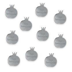 Plexiglass ρόδι 3 cm. με χάραξη Καλά Χριστούγεννα- Συσκευασία 10 τεμάχια