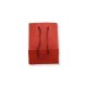 Χάρτινο κόκκινο τσαντάκι δώρου με κορδόνι 8x5x11 cm.