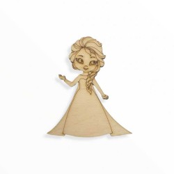 Ξύλινη παιδική φιγούρα Έλσα