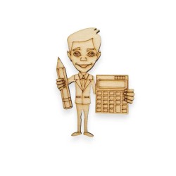 Ξύλινη φιγούρα Λογιστής Ξύλινη φιγούρα Λογιστής