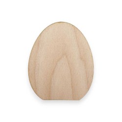 Ξύλινο περίγραμμα αυγό κομμένο