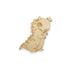 Ξύλινο στοιχείο Δεινοσαυράκι με πεταλούδα Ξύλινο στοιχείο Δεινοσαυράκι με πεταλούδα