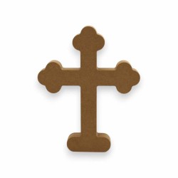 Αυτοστηριζόμενο mdf στοιχείο σταυρός με πατούρα Αυτοστηριζόμενο mdf στοιχείο σταυρός με πατούρα