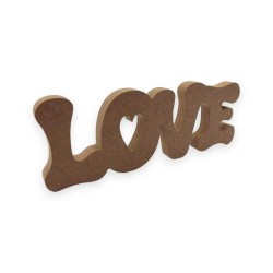 Αυτοστηριζόμενο mdf Διακοσμητικό LOVE