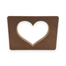 Αυτοστηριζόμενο mdf ορθογώνιο με διάτρητη καρδιά