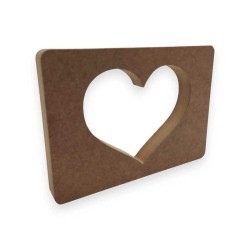 Αυτοστηριζόμενο mdf ορθογώνιο με διάτρητη καρδιά