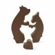 Σετ Αυτοστηριζόμενα mdf ζευγάρι αρκούδες με καρδιά