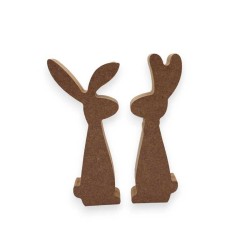 Σετ αυτοστηριζόμενα μακρόστενα κουνέλια από mdf