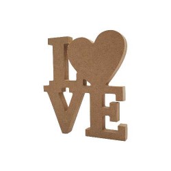 Αυτοστηριζόμενο love καρδιά από mdf