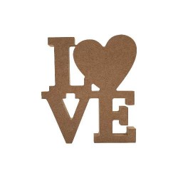 Αυτοστηριζόμενο love καρδιά από mdf