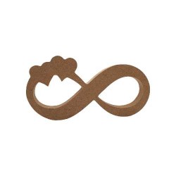 Αυτοστηριζόμενο mdf άπειρο με 2 καρδούλες Αυτοστηριζόμενο mdf άπειρο με 2 καρδούλες