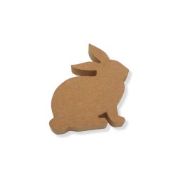 Αυτοστηριζόμενο κουνελάκι καθιστό από mdf Αυτοστηριζόμενο κουνελάκι καθιστό από mdf