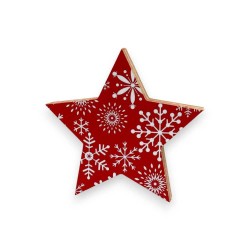 Αυτοστηριζόμενο Εκτυπωμένο mdf  Αστέρι - Χιονονιφάδες